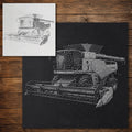 Combine Harvester reusable Mylar stencil