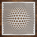 Geometric Grid #4 reusable Mylar stencil