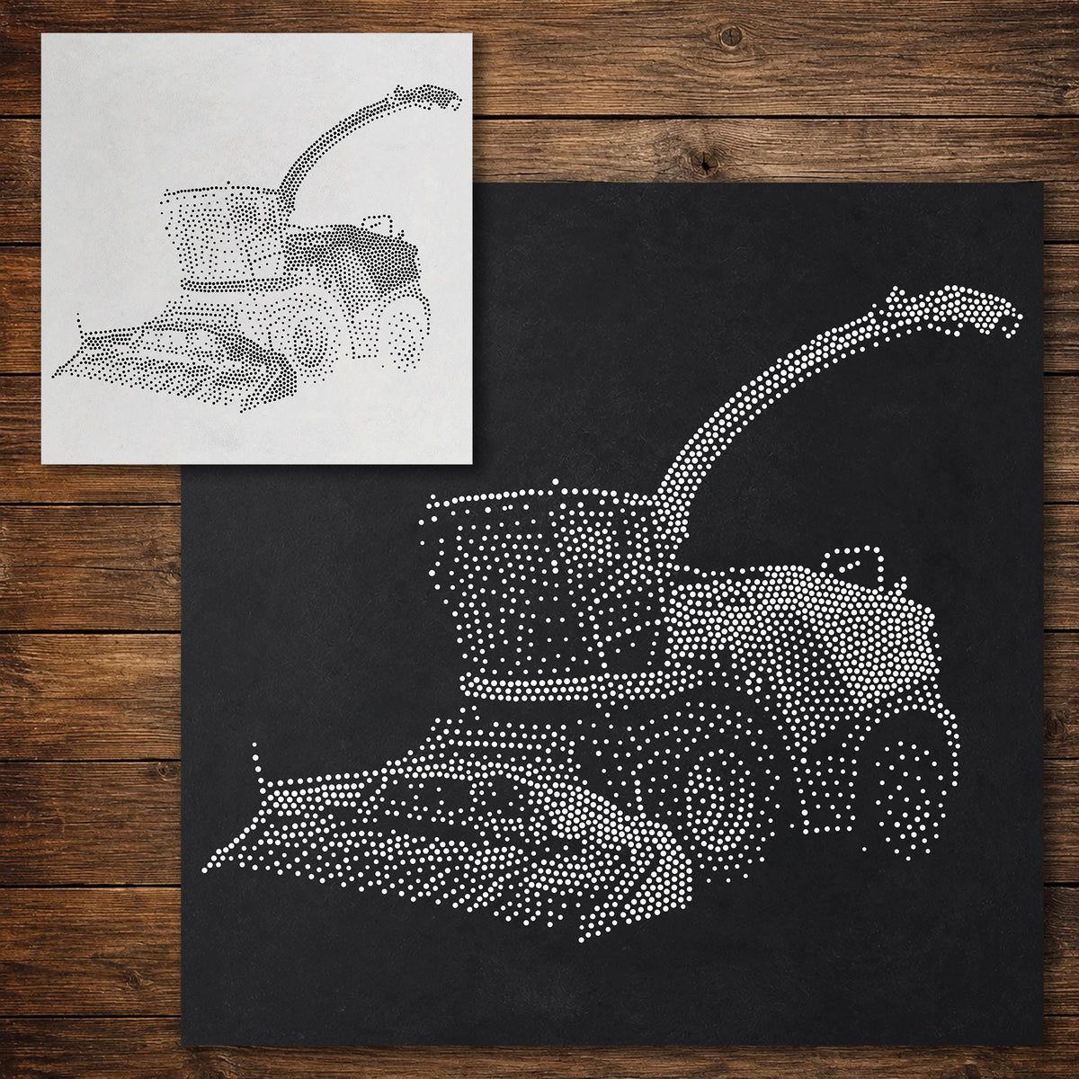 Forage Harvester reusable Mylar stencil