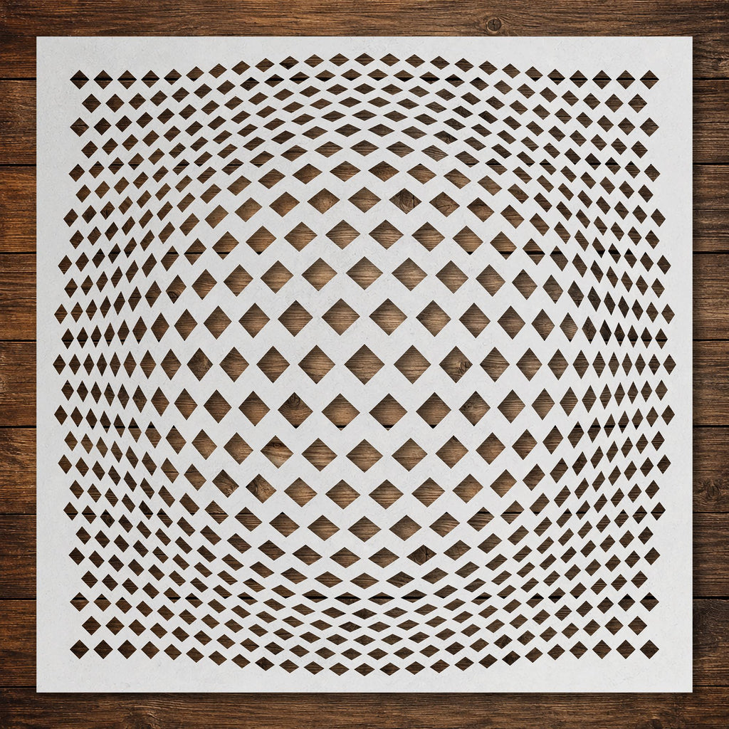 Geometric Grid #5 reusable Mylar stencil