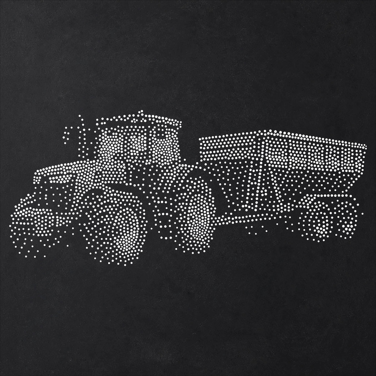 Tractor and Trailer reusable Mylar stencil
