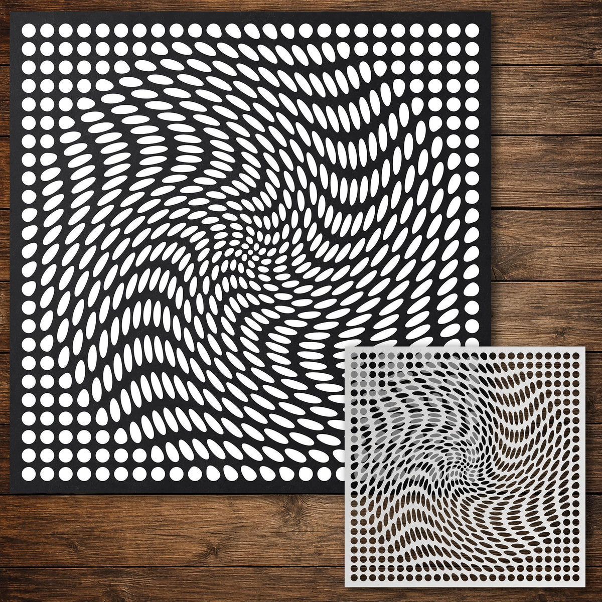 Geometric Grid #7 reusable Mylar stencil