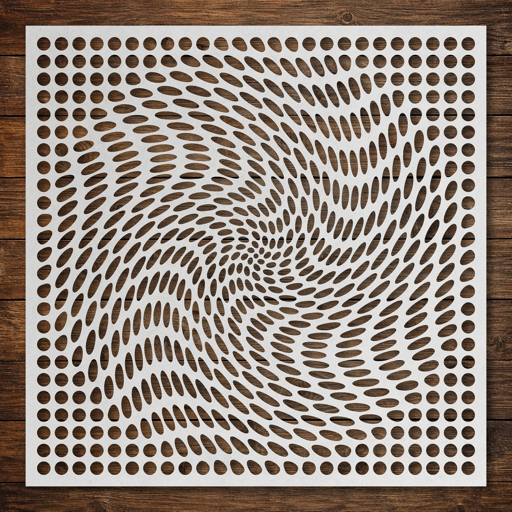 Geometric Grid #7 reusable Mylar stencil