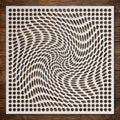Geometric Grid #7 reusable Mylar stencil
