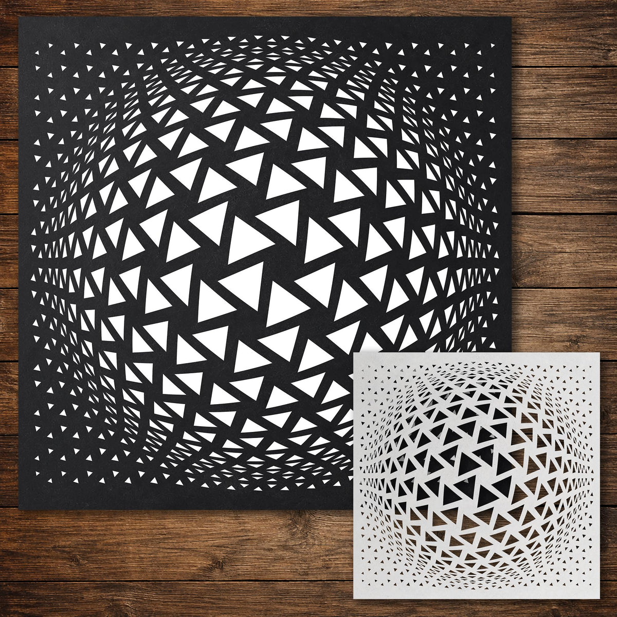 Geometric Grid #14 reusable Mylar stencil