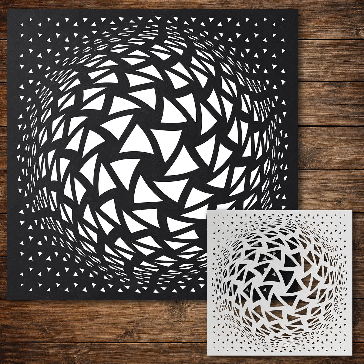 Geometric Grid #15 reusable Mylar stencil