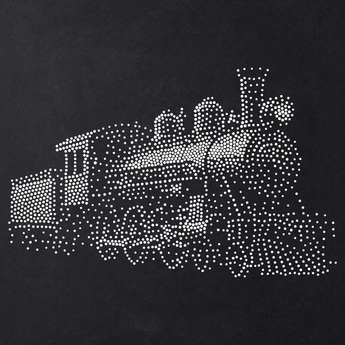 Steam Locomotive Train reusable Mylar stencil