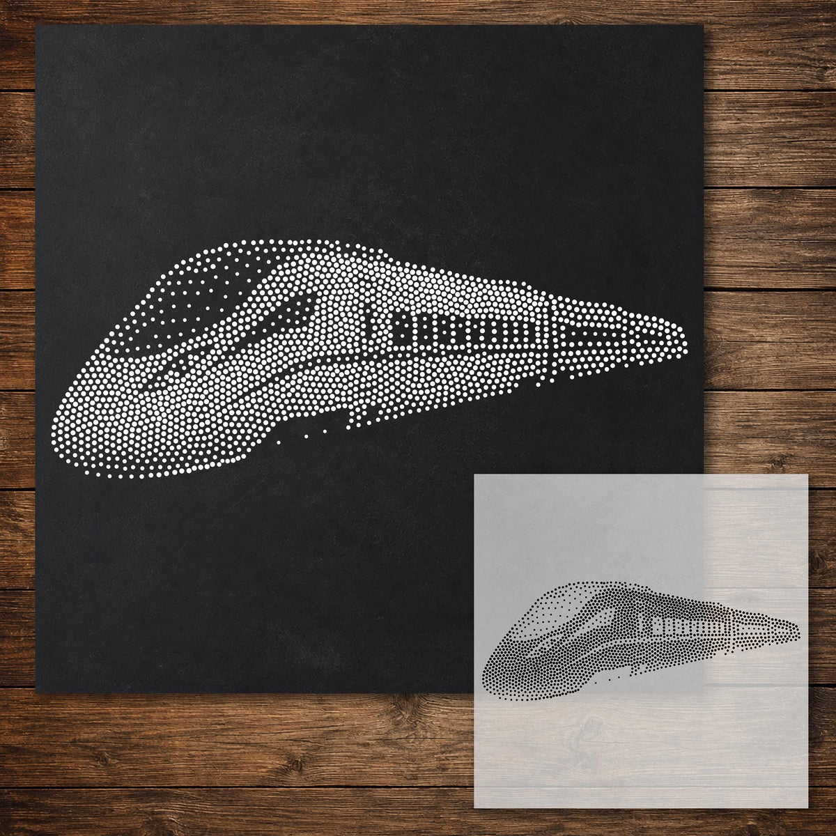 Bullet Train reusable Mylar stencil