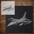 Fighter Jet reusable Mylar stencil