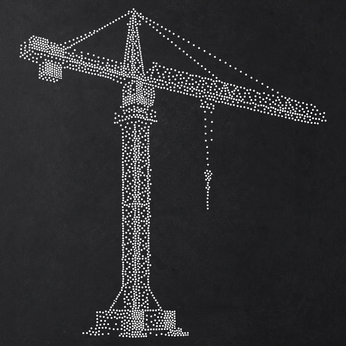 Tower Crane reusable Mylar stencil