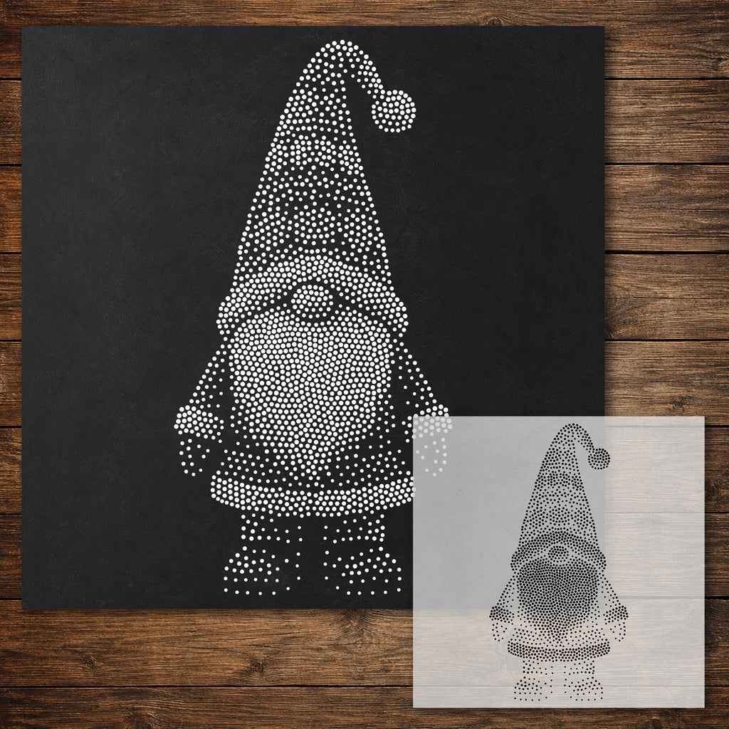 Christmas Gnome reusable Mylar stencil