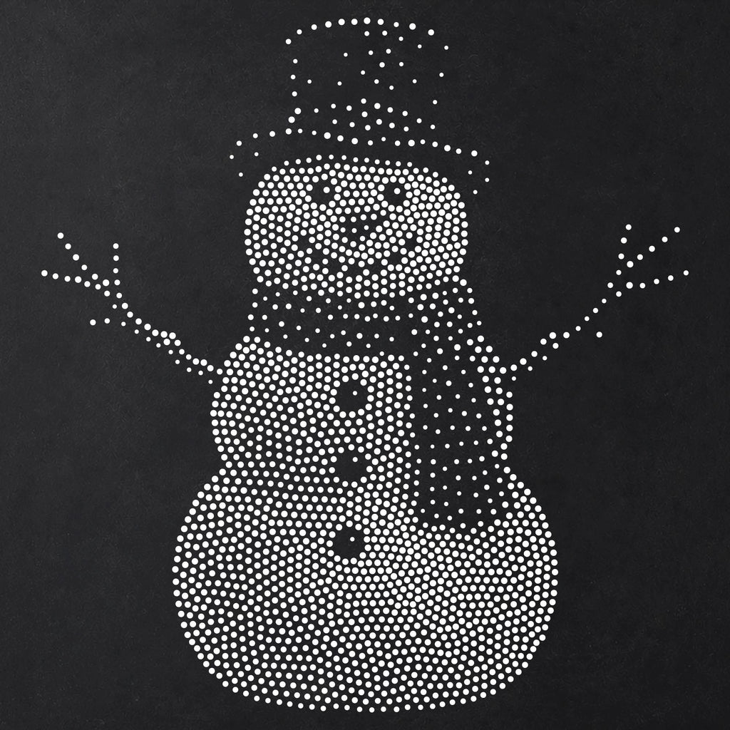 Christmas Snowman reusable Mylar stencil