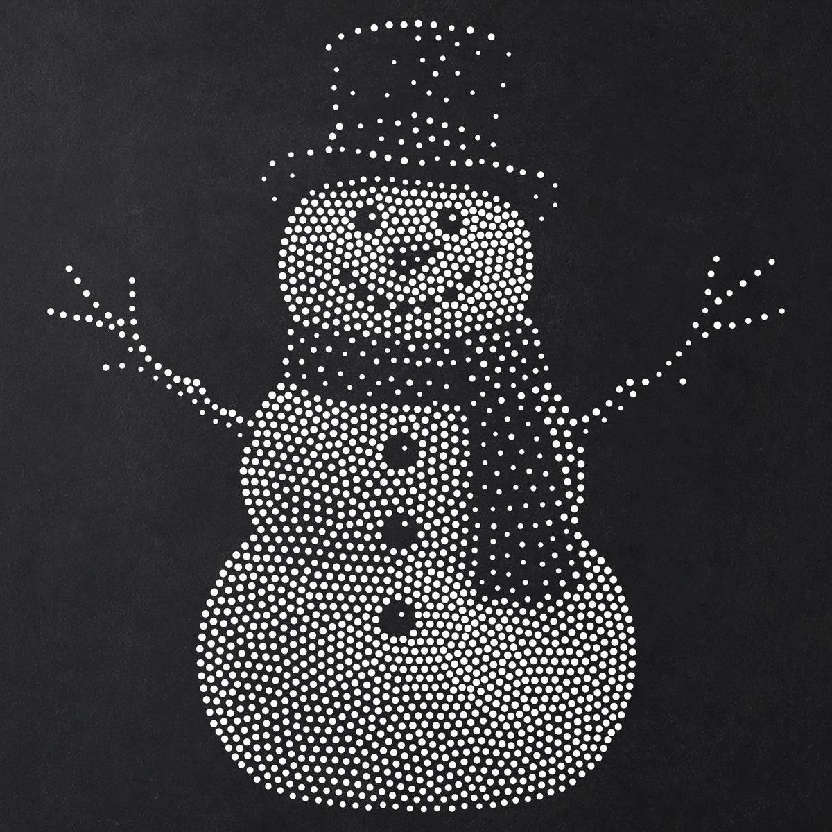 Christmas Snowman reusable Mylar stencil
