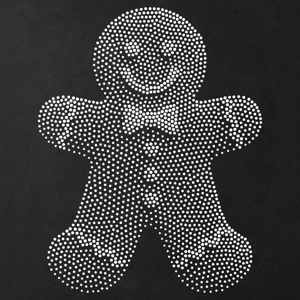 Gingerbread Man reusable Mylar stencil