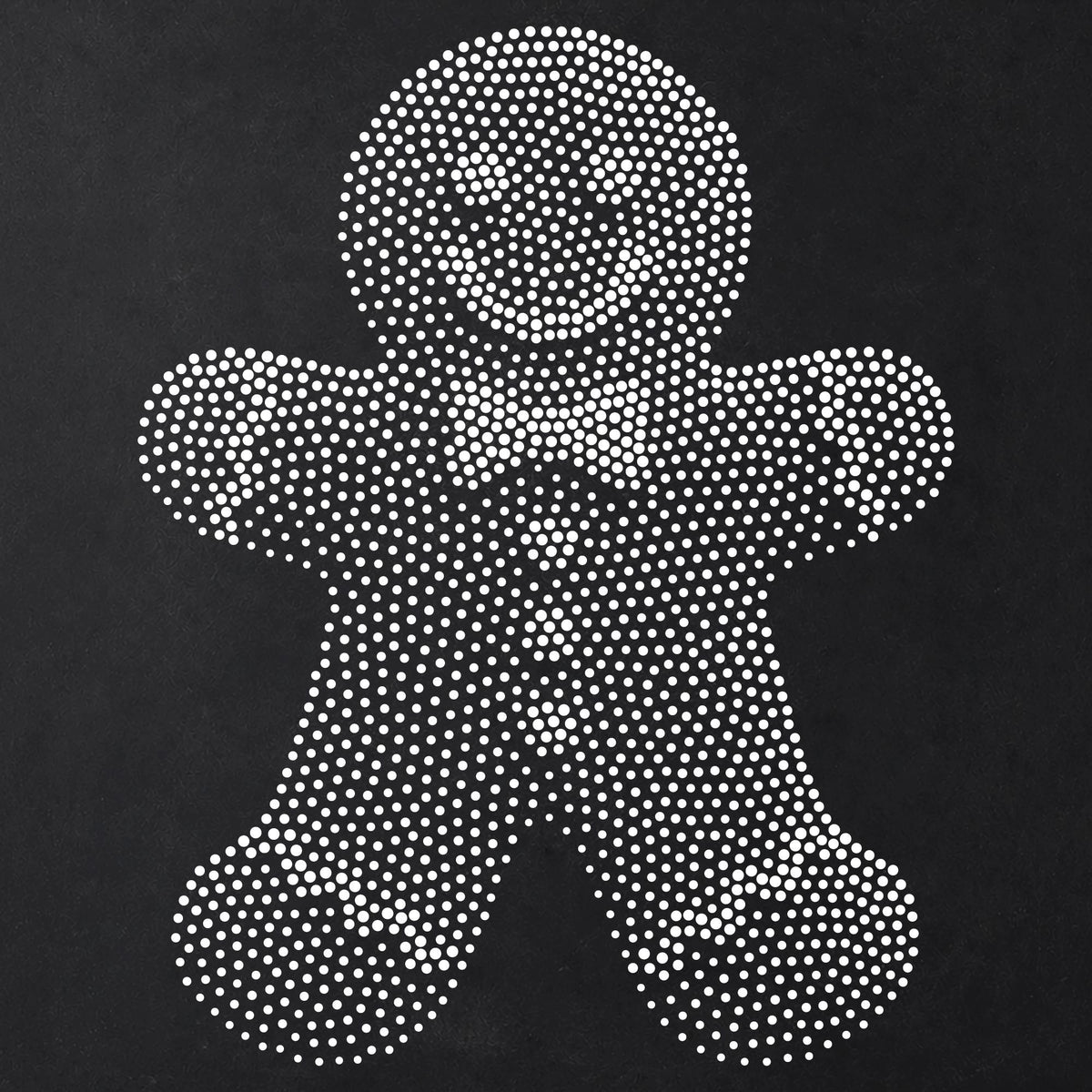Gingerbread Man reusable Mylar stencil