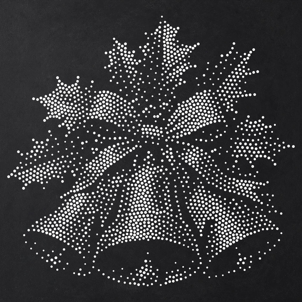 Christmas Bells reusable Mylar stencil