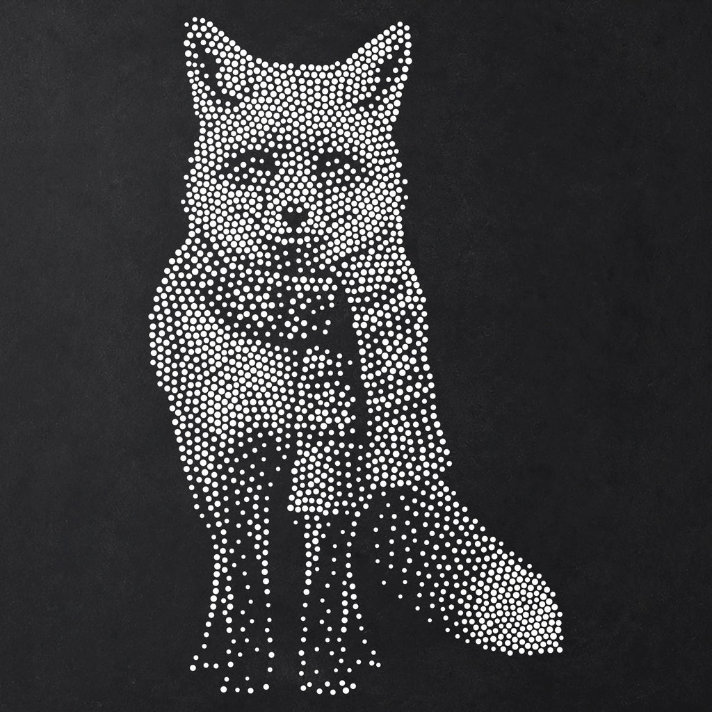 Christmas Fox reusable Mylar stencil