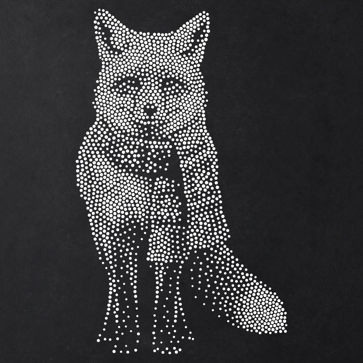 Christmas Fox reusable Mylar stencil
