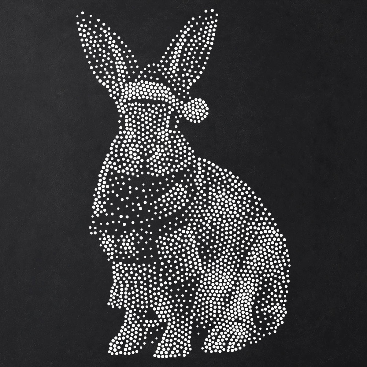 Christmas Hare reusable Mylar stencil