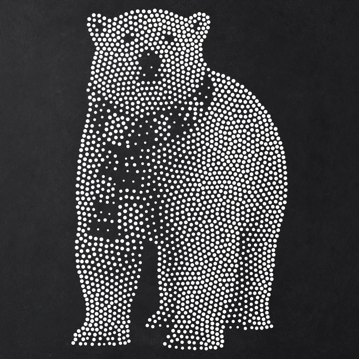 Christmas Polar Bear reusable Mylar stencil