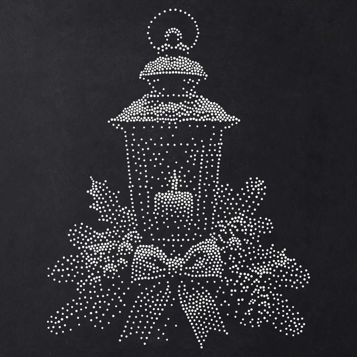 Christmas Lantern reusable Mylar stencil