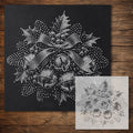 Christmas Bell Holiday reusable Mylar stencil