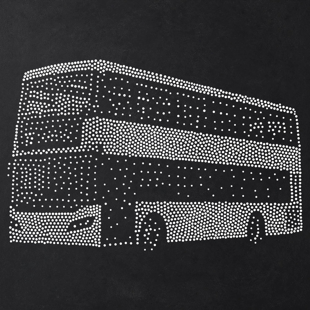 Double Decker Bus reusable Mylar stencil