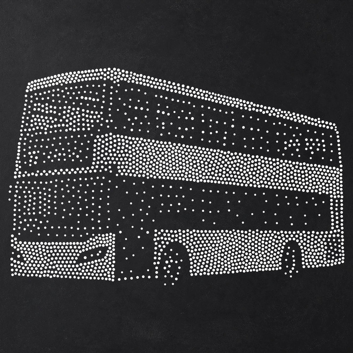 Double Decker Bus reusable Mylar stencil