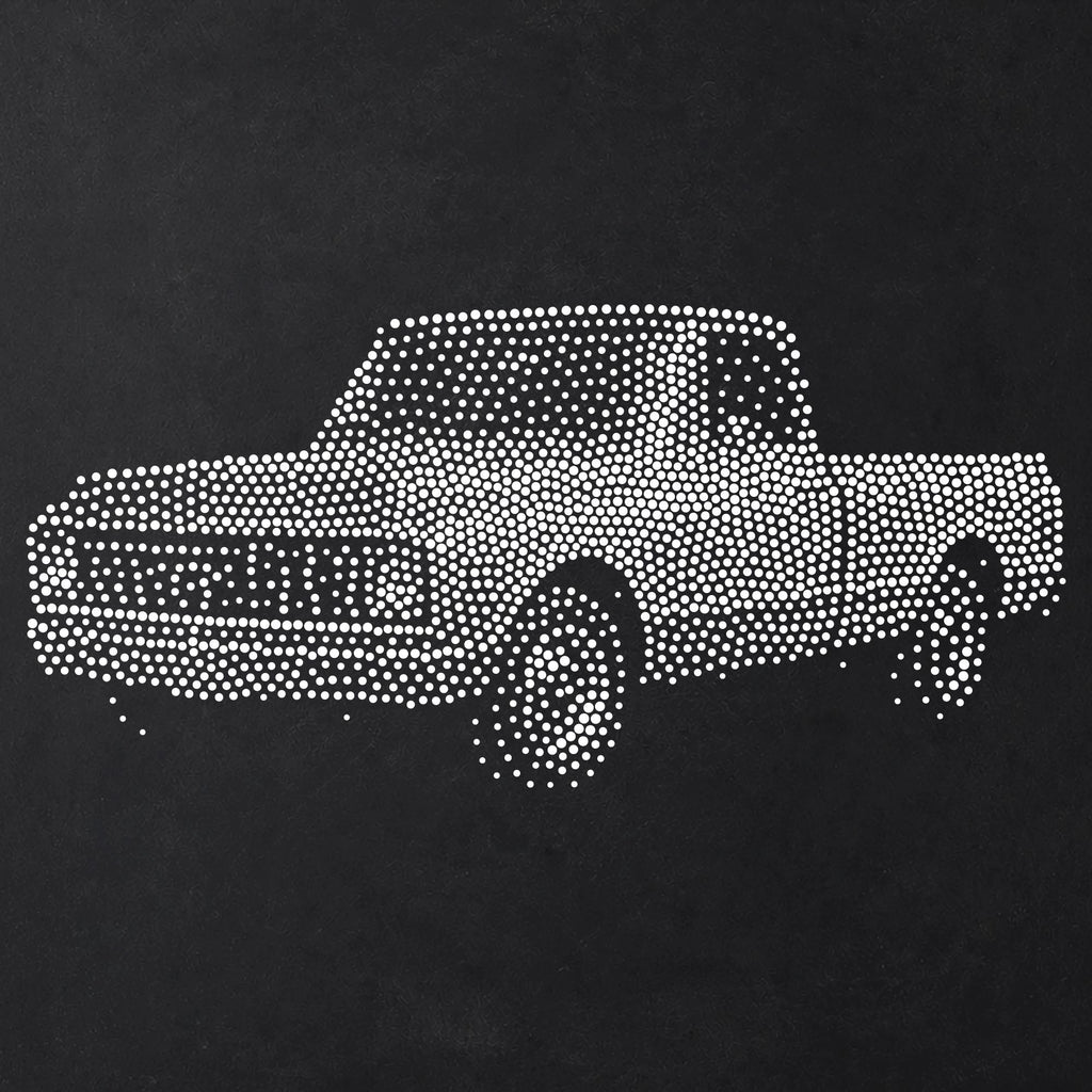 Classic Pickup Truck reusable Mylar stencil