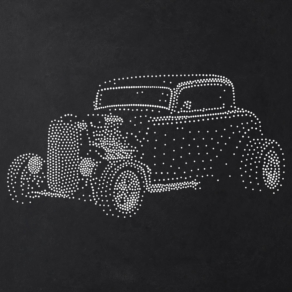 Hot Rod Car reusable Mylar stencil