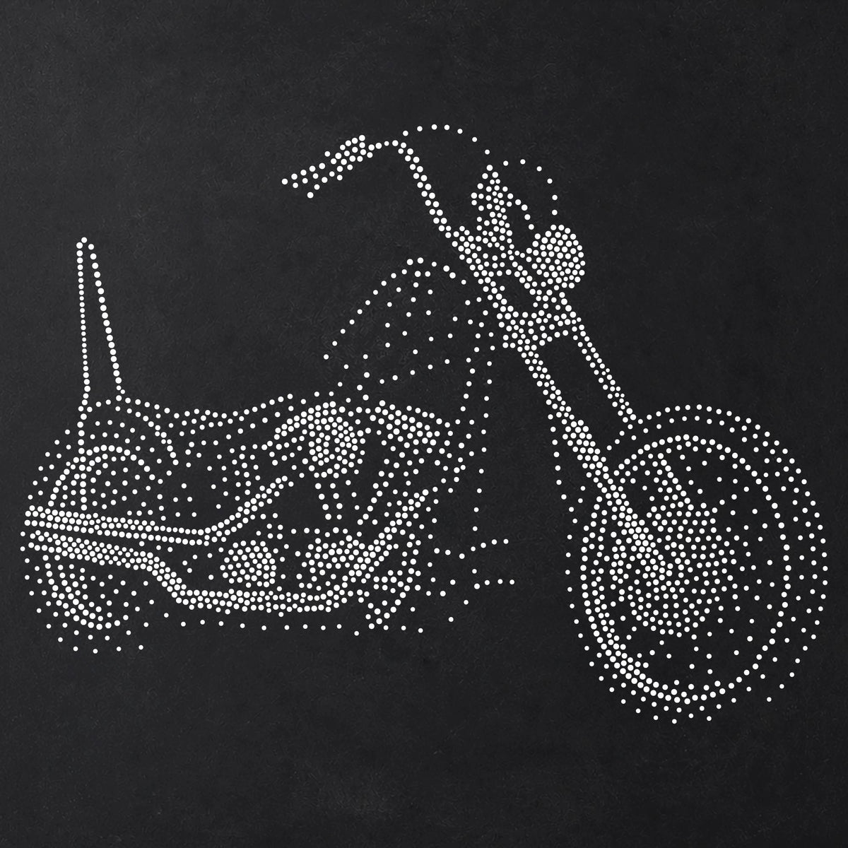 Chopper Motorcycle reusable Mylar stencil