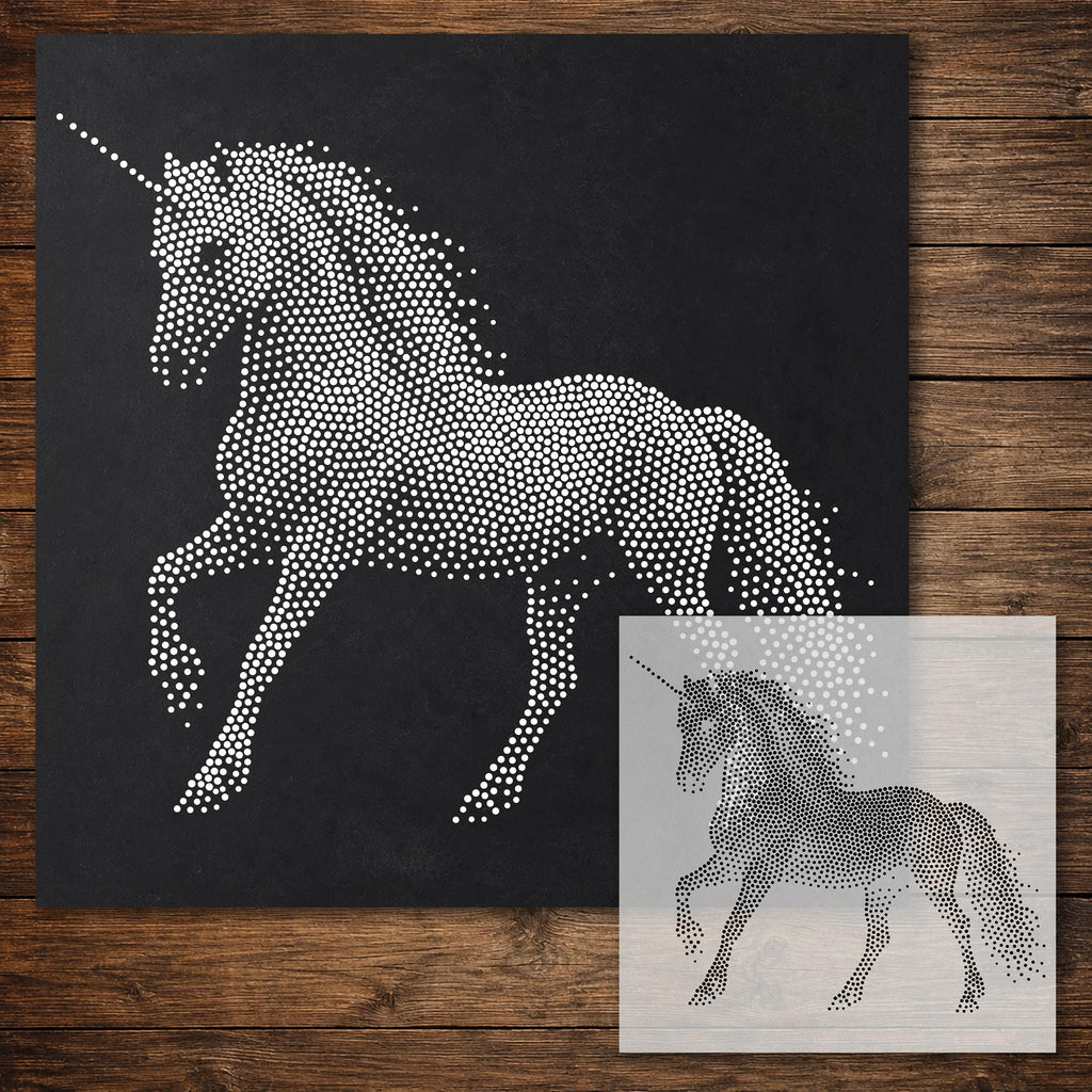Unicorn reusable Mylar stencil