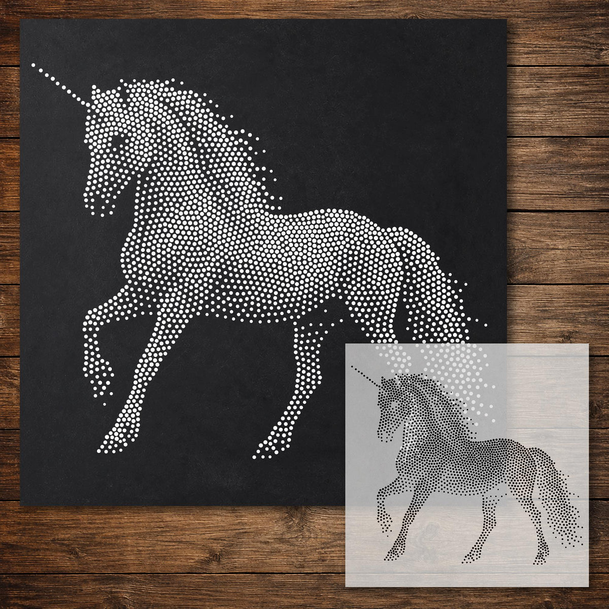 Unicorn reusable Mylar stencil