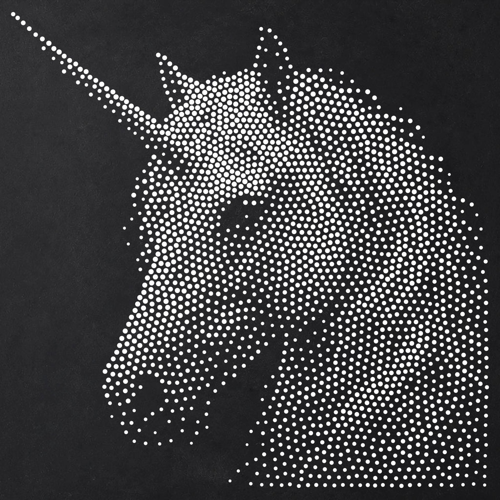 Unicorn Head reusable Mylar stencil