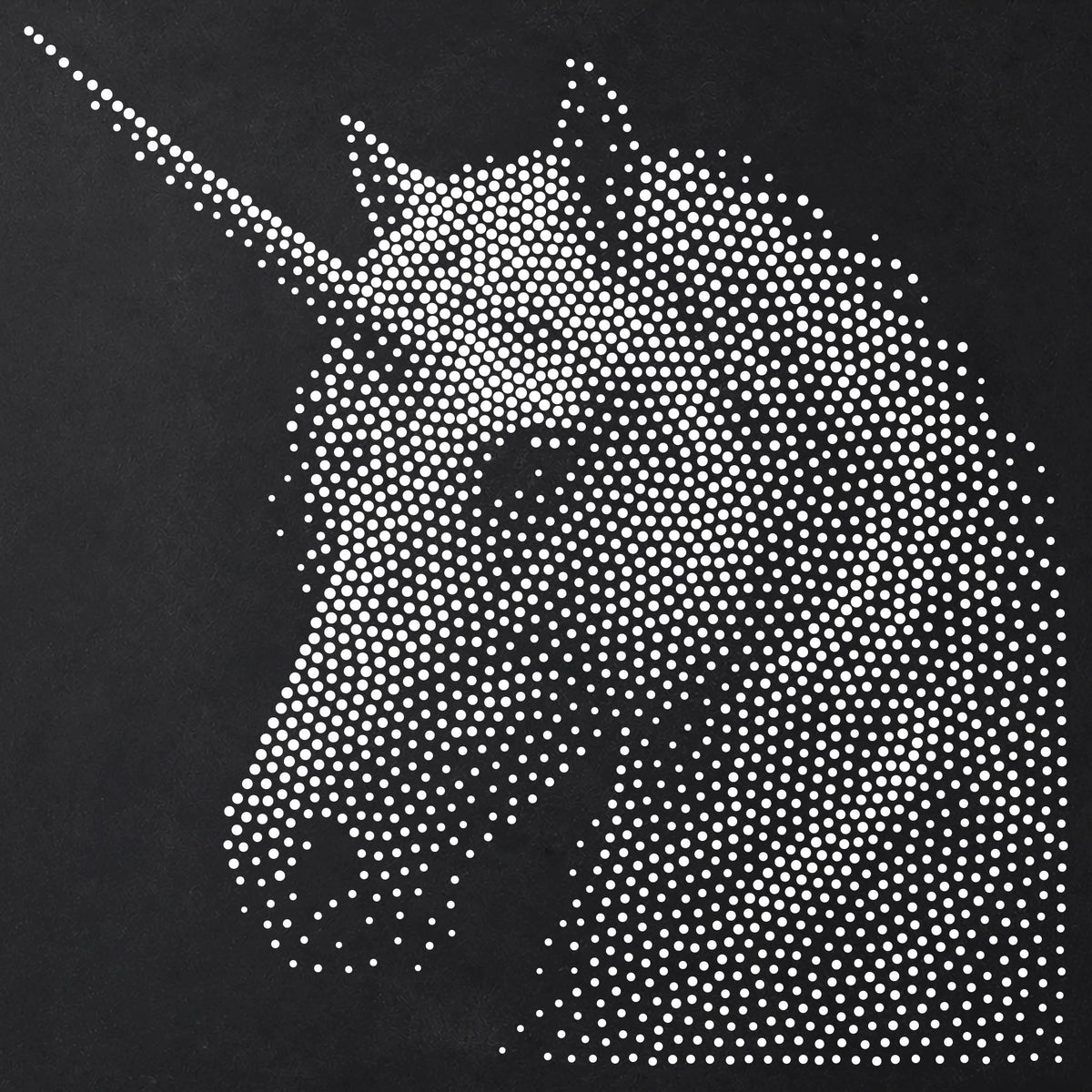 Unicorn Head reusable Mylar stencil