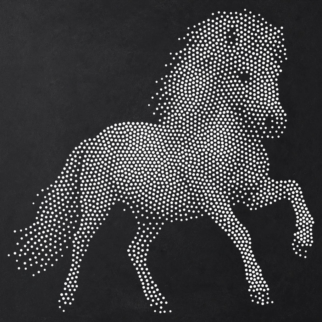 Pony reusable Mylar stencil