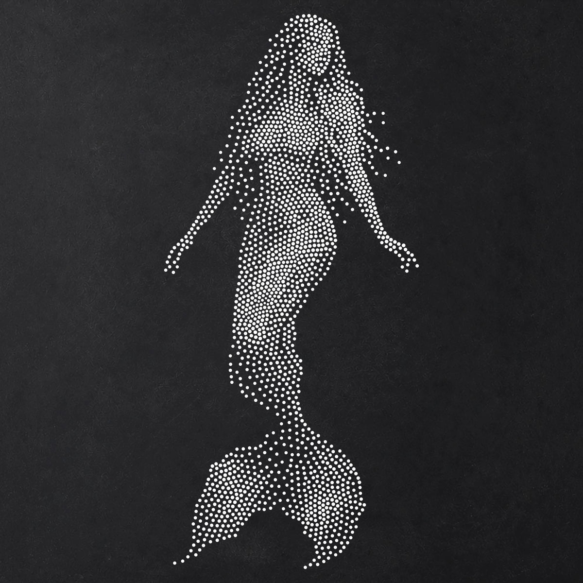 Mermaid reusable Mylar stencil
