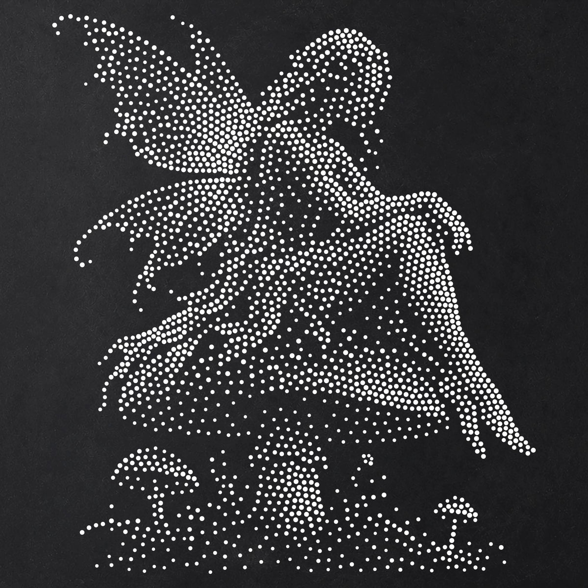 Fairy on Mushroom reusable Mylar stencil