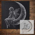 Fairy on Moon reusable Mylar stencil