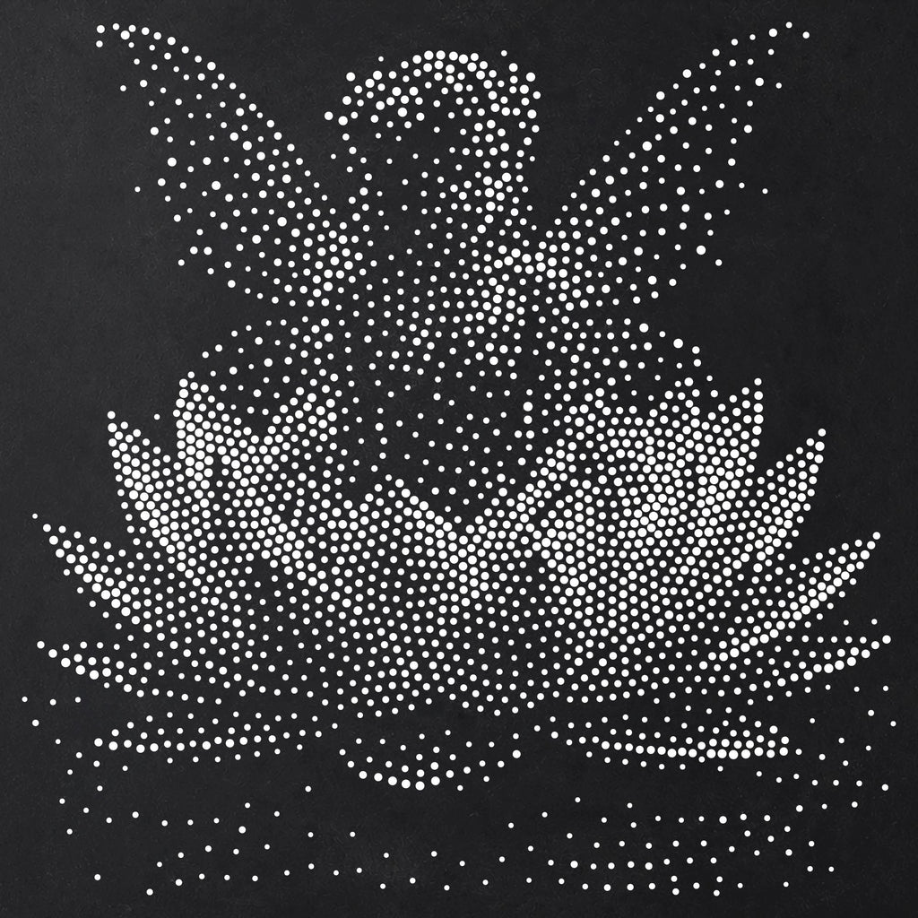 Fairy in Lotus Flower reusable Mylar stencil
