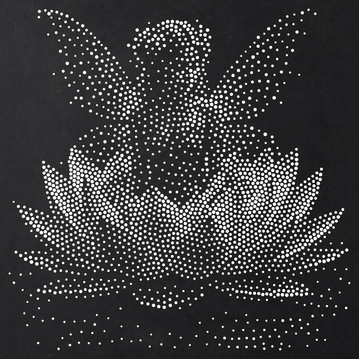 Fairy in Lotus Flower reusable Mylar stencil