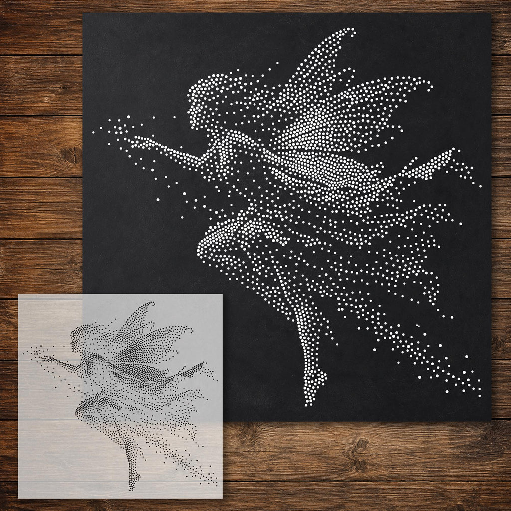 Flying Fairy reusable Mylar stencil
