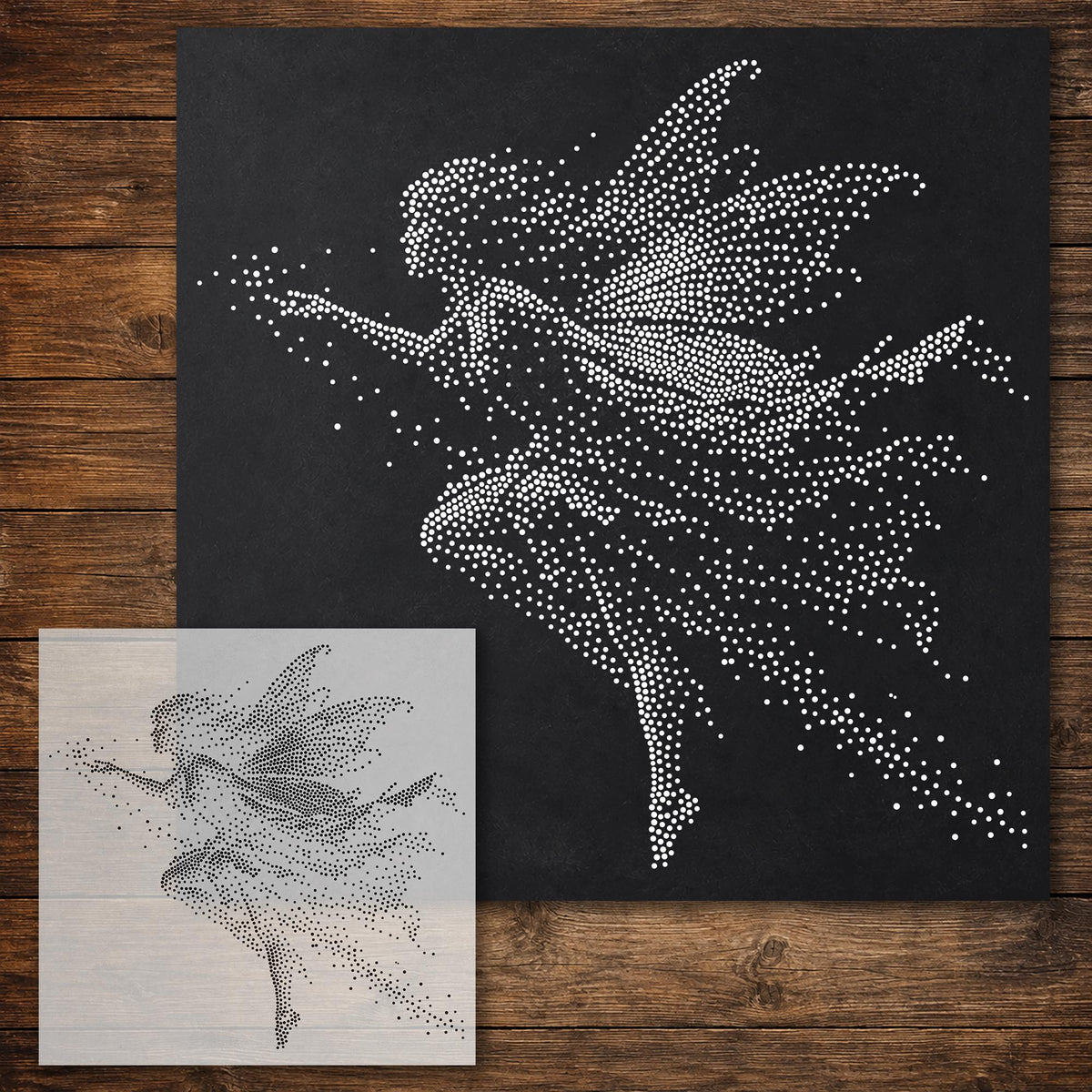 Flying Fairy reusable Mylar stencil