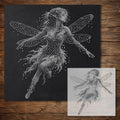 Dragonfly Fairy reusable Mylar stencil