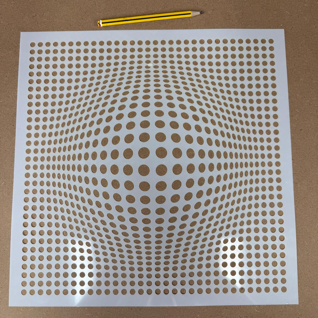 Geometric Grid #2 reusable Mylar stencil