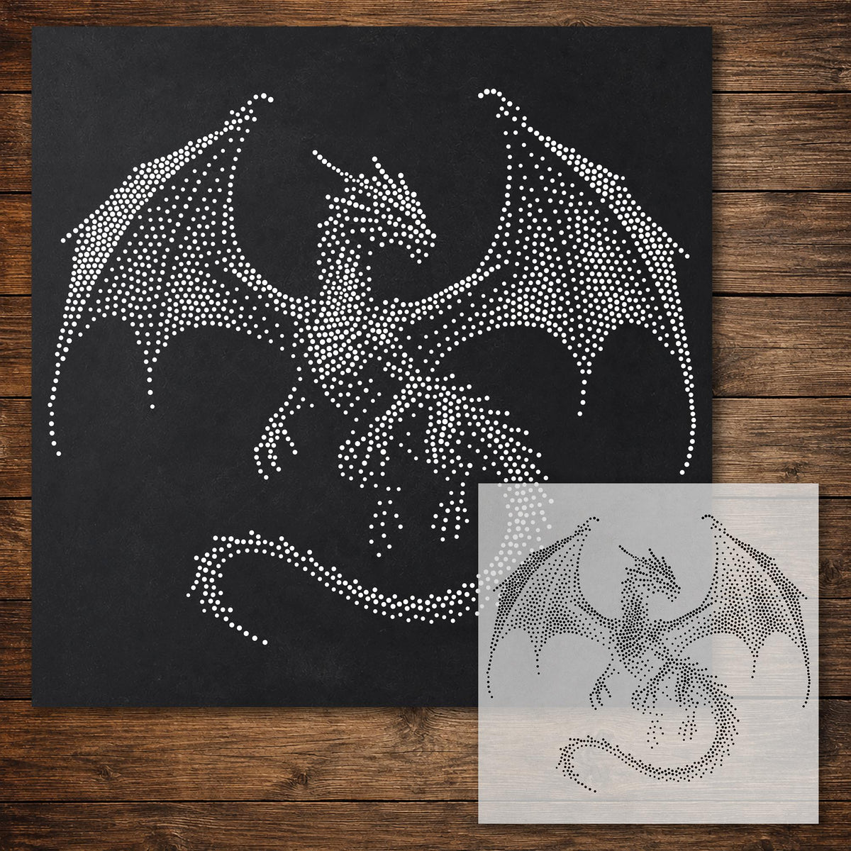 Dragon reusable Mylar stencil