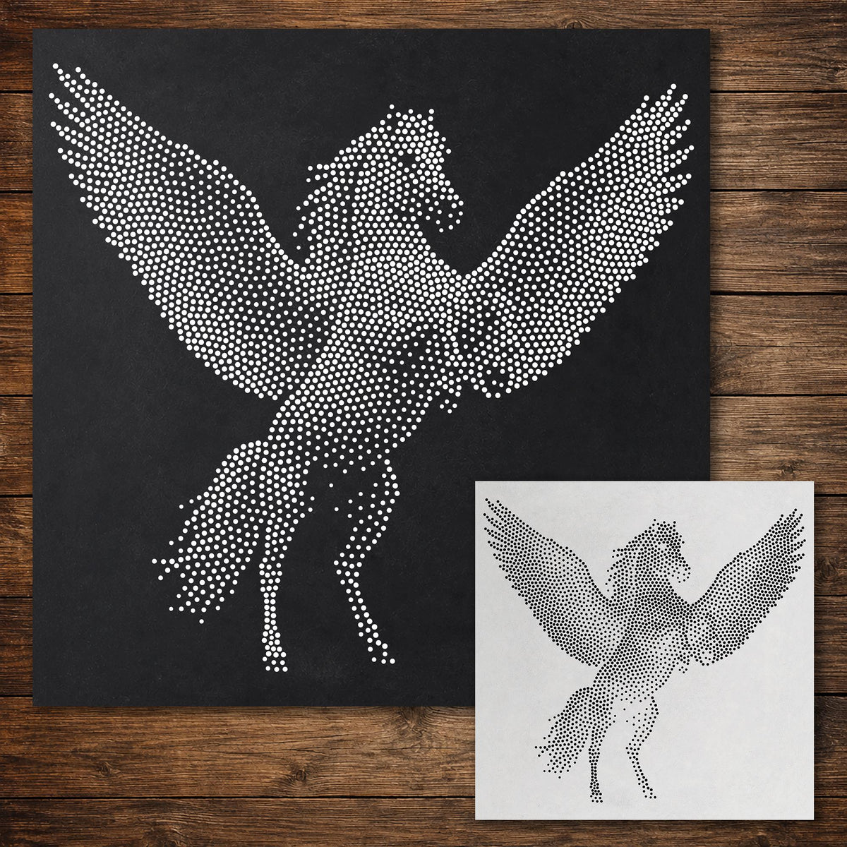 Pegasus reusable Mylar stencil