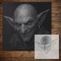 Goblin Portrait reusable Mylar stencil