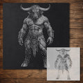 Minotaur reusable Mylar stencil