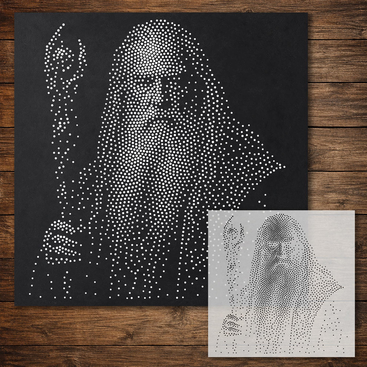 Wizard reusable Mylar stencil